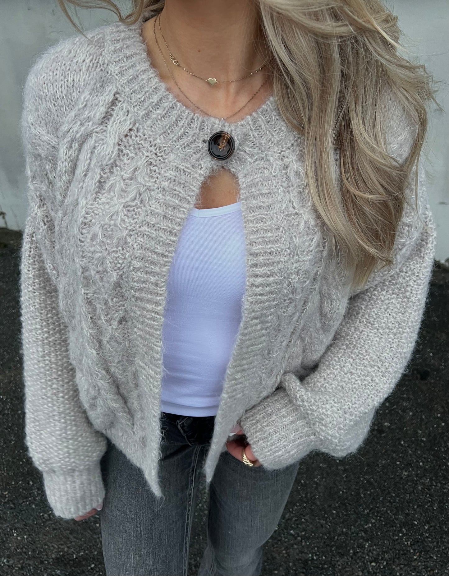 VMSVALA Knit Cardigan - Ash