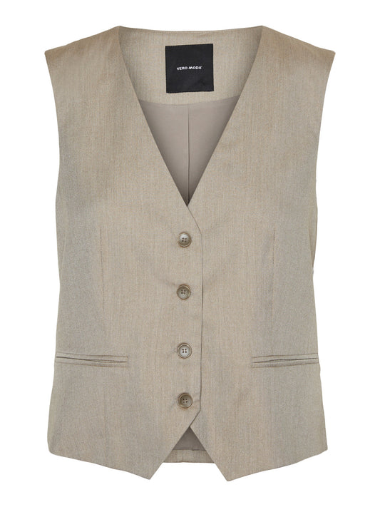 VMDAGNY Waistcoat - Brown Lentil