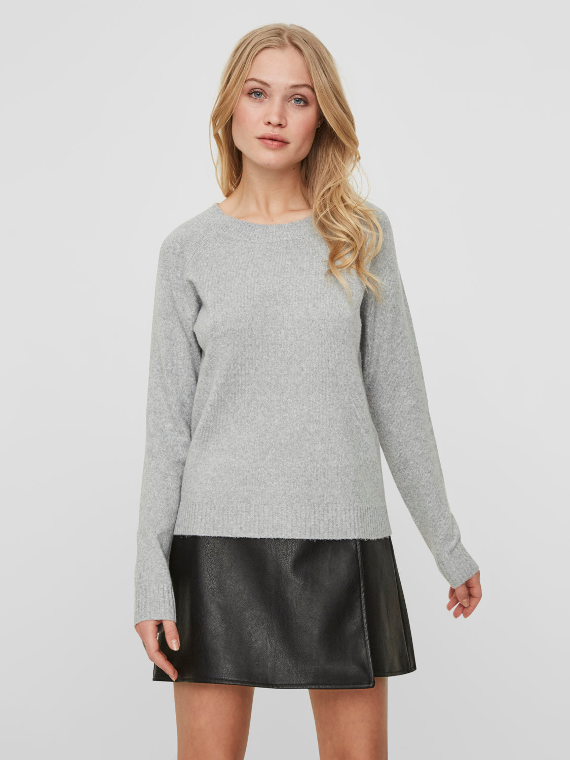 VMDOFFY Pullover - Light Grey Melange